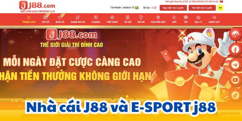 Nhà cái J88 và E-SPORT j88